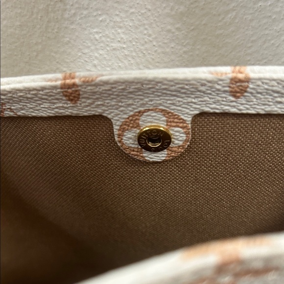 TWO WAY Monogram Coated Canvas & Leather Straps Crossbody Bag COMES WITH BOX - Picture 9 of 13